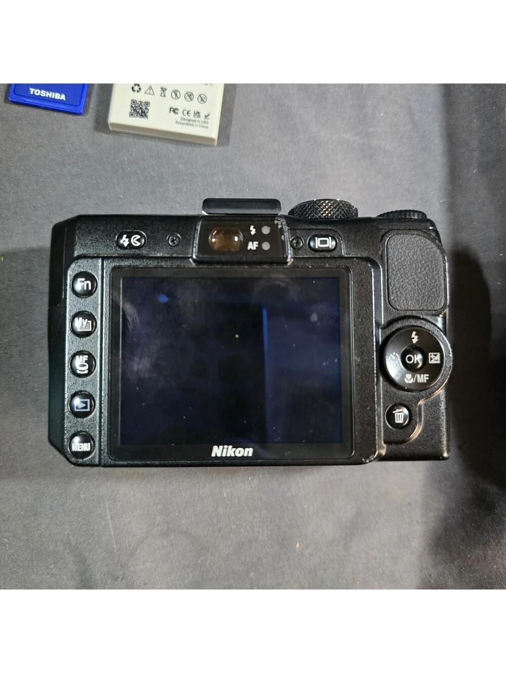 Nikon COOLPIX P6000 Compact Digital Camera Black W/ Battery Charger And Sd Card
